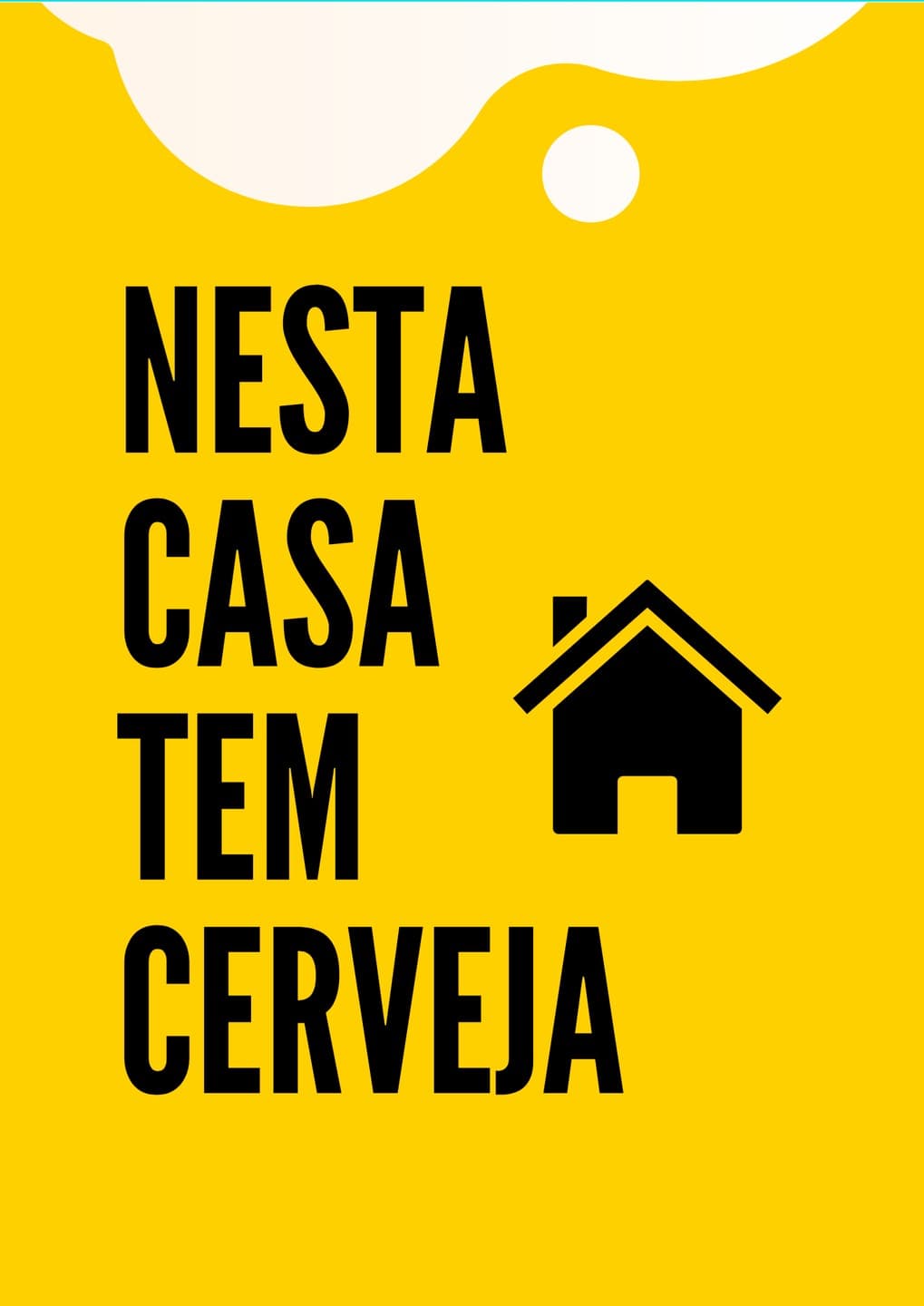 Nesta Casa Tem Cerveja | Quadro Decorativo Divertido – Coleção Frases & Humor